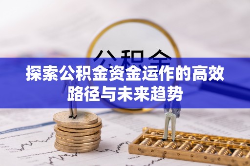 长涂探索公积金资金运作的高效路径与未来趋势