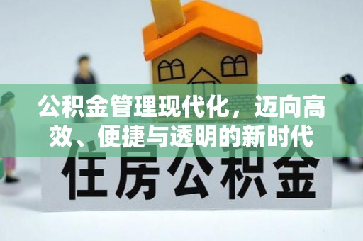 长涂公积金管理现代化，迈向高效、便捷与透明的新时代