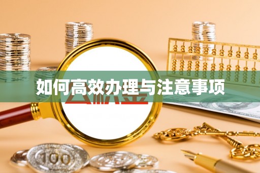 长涂如何高效办理与注意事项
