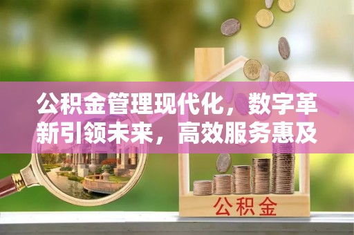 长涂公积金管理现代化，数字革新引领未来，高效服务惠及民生