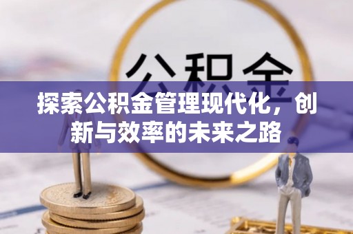 长涂探索公积金管理现代化，创新与效率的未来之路