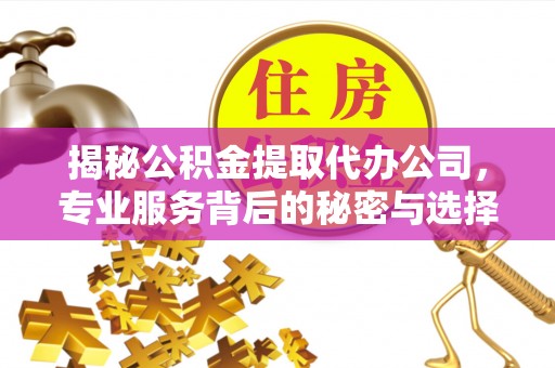 长涂揭秘公积金提取代办公司，专业服务背后的秘密与选择指南