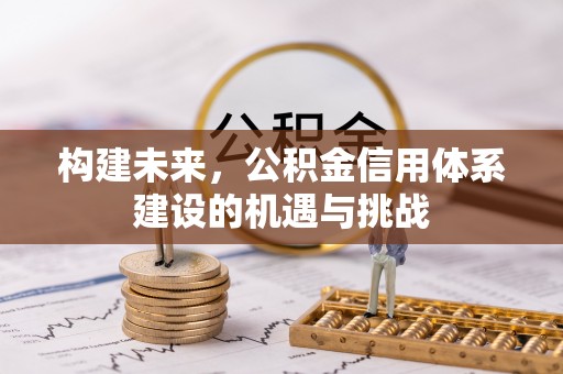 长涂构建未来，公积金信用体系建设的机遇与挑战