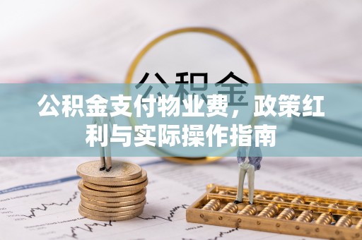 长涂公积金支付物业费，政策红利与实际操作指南