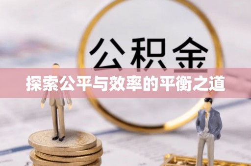 长涂探索公平与效率的平衡之道