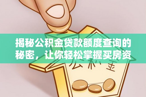 长涂揭秘公积金贷款额度查询的秘密，让你轻松掌握买房资金规划
