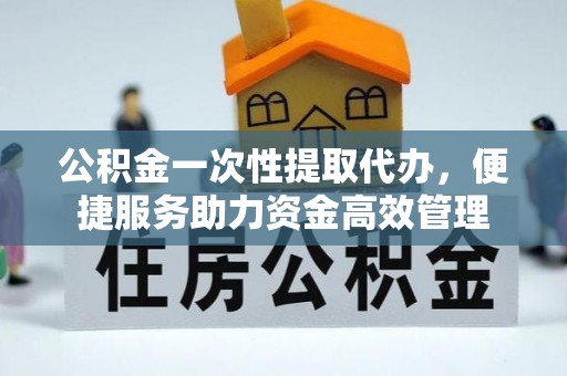 长涂公积金一次性提取代办，便捷服务助力资金高效管理