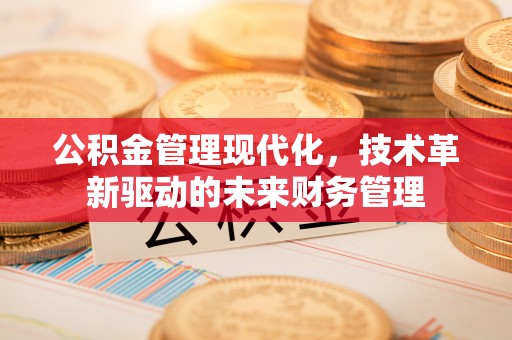 长涂公积金管理现代化，技术革新驱动的未来财务管理