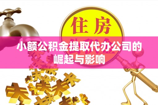 长涂小额公积金提取代办公司的崛起与影响